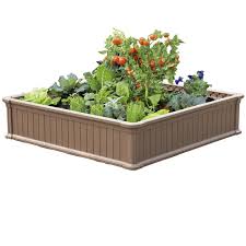 Gardening beds provide the ideal drainage and earth conditions for root development. Modern Home Raised Garden Bed Kit Stackable Modular Flower Planter Kit 4 X4 Brown Single Walmart Com Walmart Com