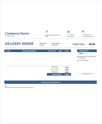 22 Delivery Order Templates Pdf Doc Excel Free Premium