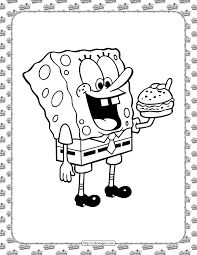 Spongebob thanksgiving coloring pages best of. Printable Spongebob Squarepants Coloring Sheet