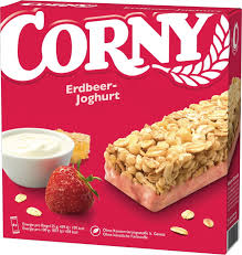 corny strawberry yogurt granola bar