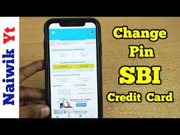 change sbi credit card pin