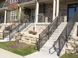Stair handrail, stair rail, aluminum modern handrail for stairs 3ft length black. Aluminum Railing Superior Aluminum