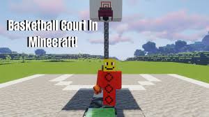 a basketball court in minecraft