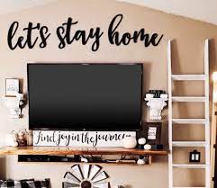 Let S Stay Home Wood Letters Diy Home