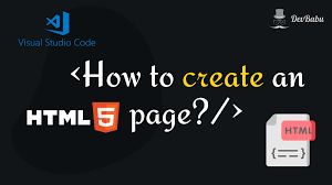 create an html page using notepad and