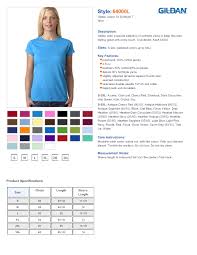 Gildan 64000l Ladies Softstyle T Shirt
