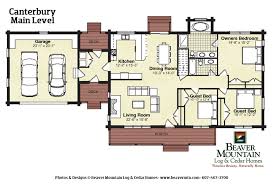 Canterbury Log Home Classic Floor Plan