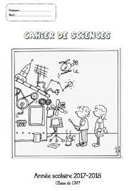 Page de garde : Cahier de sciences CM1-CM2 - Fée des écoles