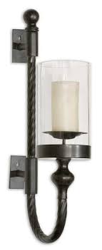 Glass Globe Wall Sconce Candle Holder