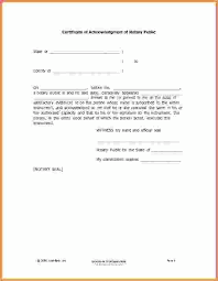 Notarized Letter Format Template Business