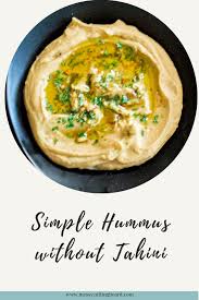 simple lemon garlic hummus without