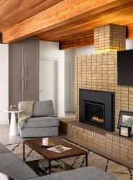 Wood Stove And A Brick Fireplace Ideas