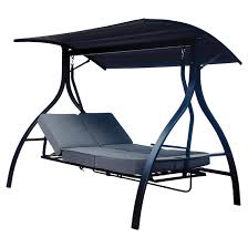 3 Seat Reclining Swing Steel And