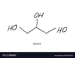 glycerol molecule formula hand drawn