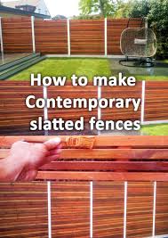 Contemporary Slatted Fences