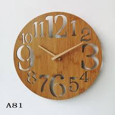 China Wooden Round Wall Clock Arabic