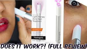 Testing Neutrogena Light Therapy Pen For Acne Is It Worth It Does It Really Work Youtube