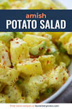 What is Amish style potato salad?