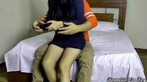 step Sister in Law I Teach You to Play Video Games Sit on my Legs - I Felt  My Boyfriend's Brother's Big Cock When I Sit On Top - XNXX.COM