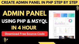 admin panel in php with source code