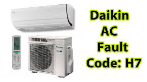 daikin air conditioner error code h7