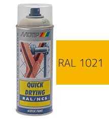 motip aerosol spray colour ral 1021