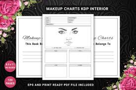blank makeup face charts for kdp