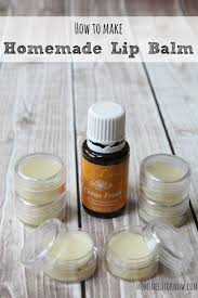 homemade lip balm recipe made with