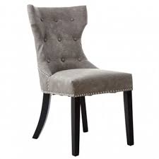 It is made with solid wood legs, a durable denim grey linen look fabric and features a beautiful stitched. Daxton Grey Faux Leather Dining Chair Modern Furniture Chairs