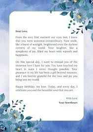 20 wishing love letters for birthday