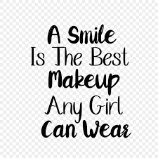 black smile is the best makeup phrase