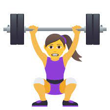 emoji woman lifting weights wprock