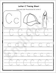 letter c tracing writing practice