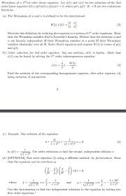 2ndnd Order Linear Equation