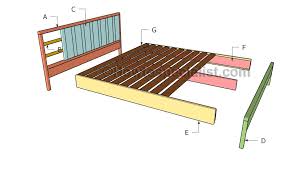 king platform bed plans