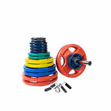 body solid colored rubber grip olympic