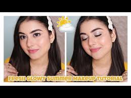 fresh glowy summer makeup tutorial