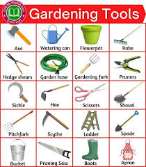 Gardening Tools English