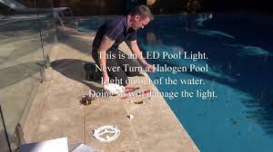 replacing pool lights you