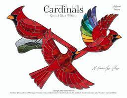 Cardinals Stained Glass Patterns