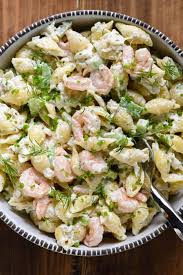 seafood pasta salad crab and shrimp