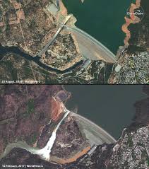 Monitoring Oroville Dam Water Level Changes With