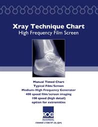 Amazon Com Xray Technique Chart High Frequency Film Screen