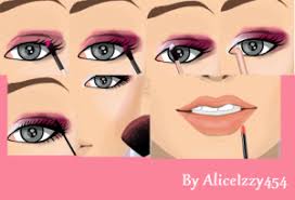 pink makeup tutorial stardoll english