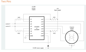 how to wire 28byj 48 uln2003 for 2 pin