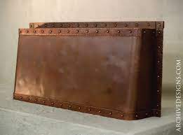 Beaten Copper Fireplace Hood With