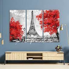 Eiffel Tower Canvas Paris Wall Art