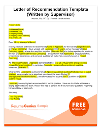 Here is how to write the letter make your reason for writing clear in the first few lines and explain why you would like to thank them for their support. Letter Of Recommendation Samples Templates For Employment Rg