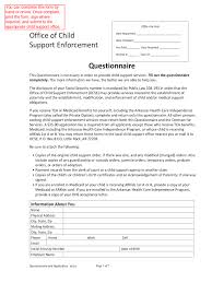 Child Support Forms 31 Free Templates In Pdf Word Excel