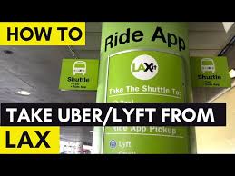 how to take uber and lyft from lax